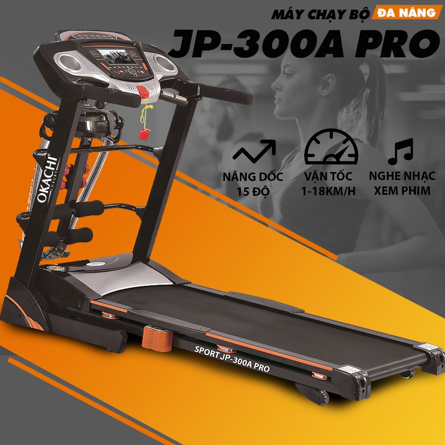 Máy chạy bộ đa năng OKACHI SPORT JP-300A PRO